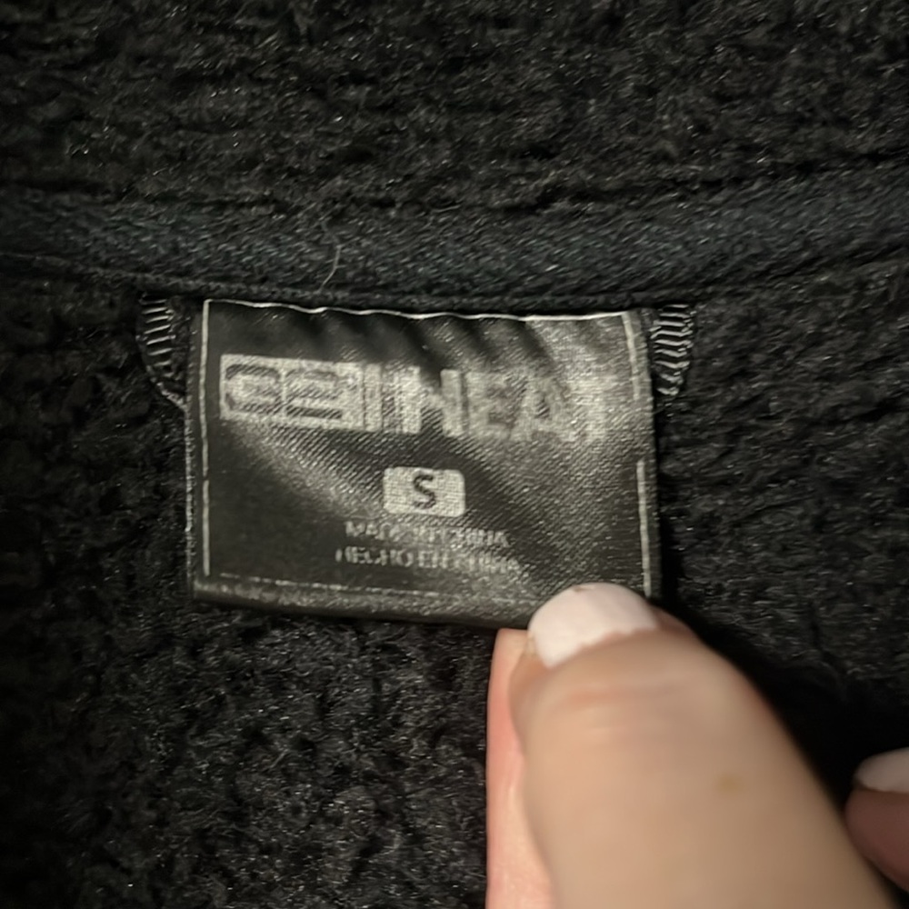 32 Degrees Heat Black Fleece Fill Zip Jacket - Picture 5 of 7